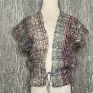 Handmade angora/cashmere knit vest/top